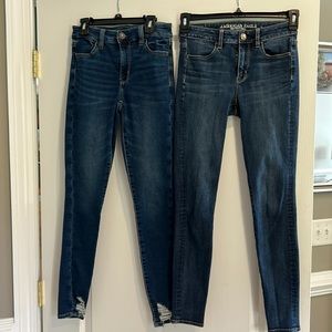 American Eagle Hi-Rise Jeggings, lot of 2.